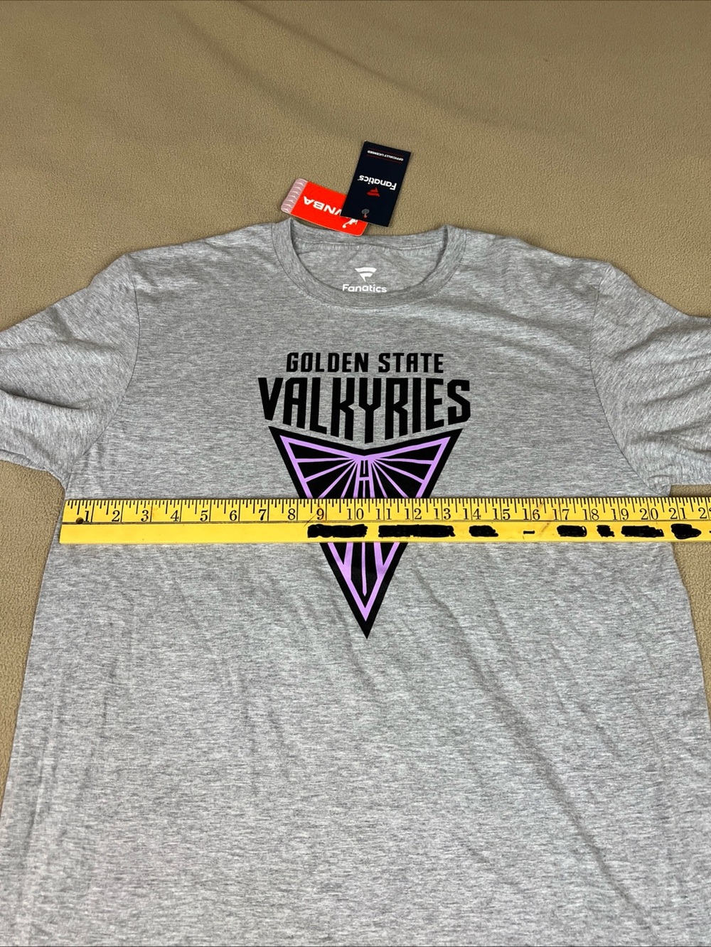 Fanatics WNBA Golden State Valkyries T-Shirt. Gray. Official. Men's Sz Large - Picture 6 of 8
